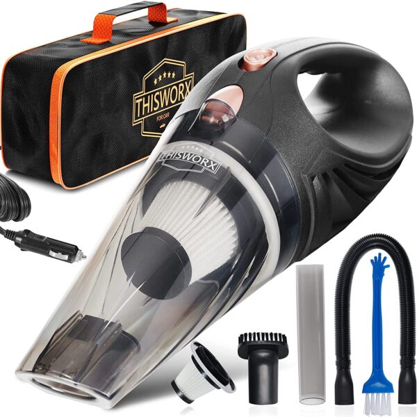 Thisworx Car Vacuum Cleaner w/3 attachments