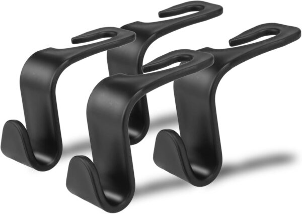Auto Seat Headrest Hook, (4-pack) - Min. Order 12