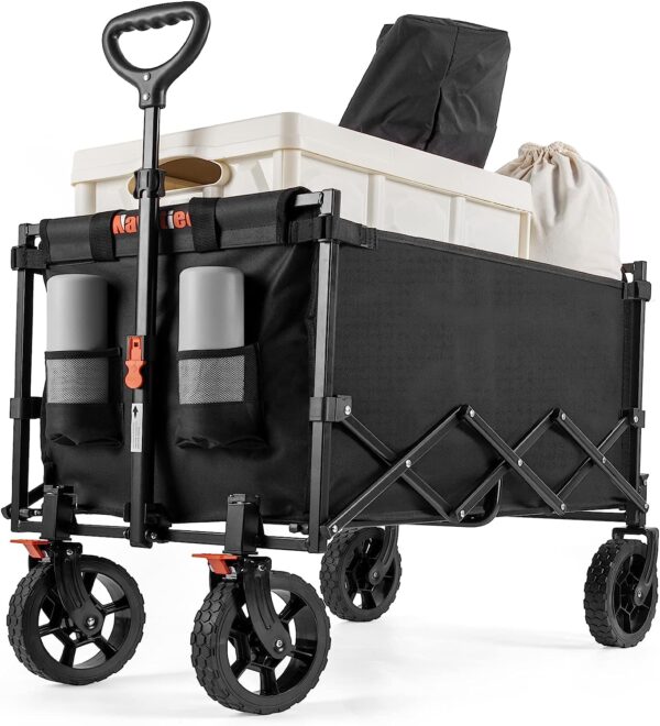 Wagon Cart, Heavy Duty Collapsible and Foldable