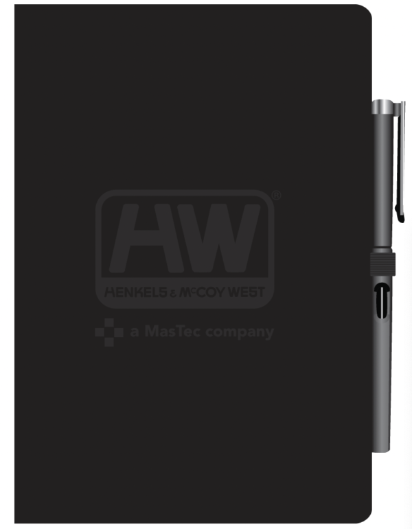 Journal w/Matching Gel Pen, H&M West logo - Min. Order 10