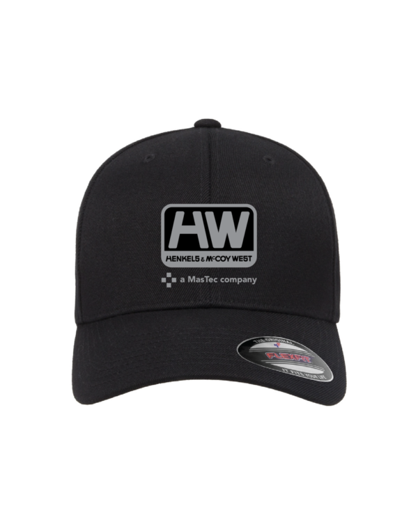 Flexfit Wool Blend Cap, Black w/H&M West Logo on front center, size L/XL, Min. Order 12