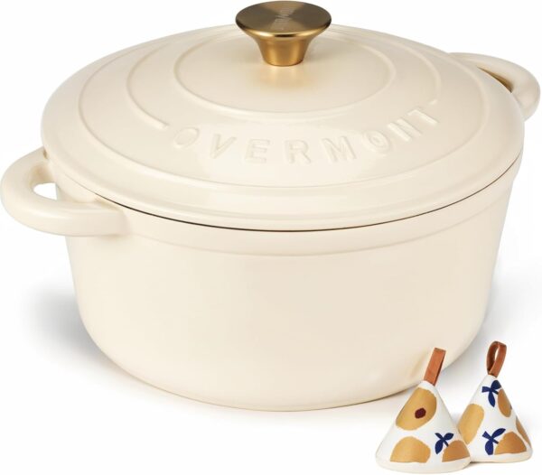 Overmond Enameled Cast Iron Dutch Oven, 5.5 qt.