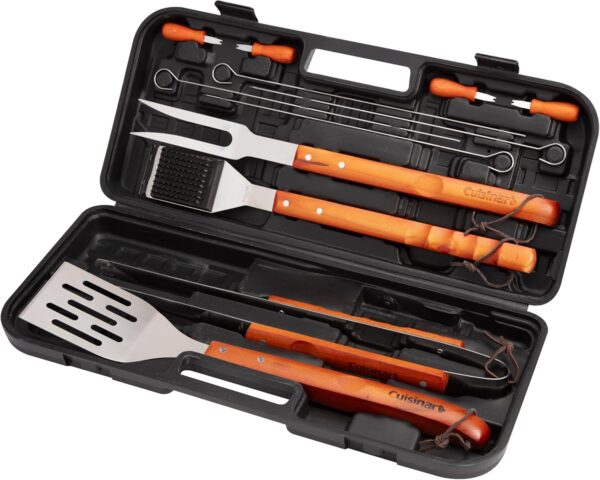 Cuisinart 13-Piece Wooded BBQ Grill Tool Set